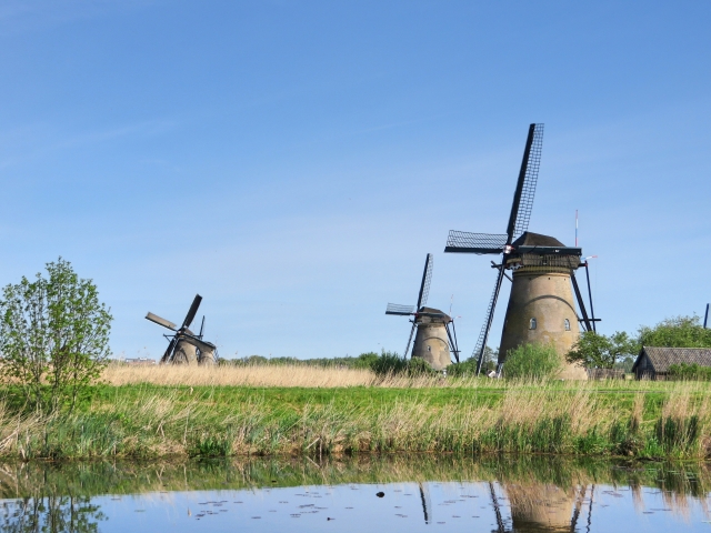 オランダ　風車